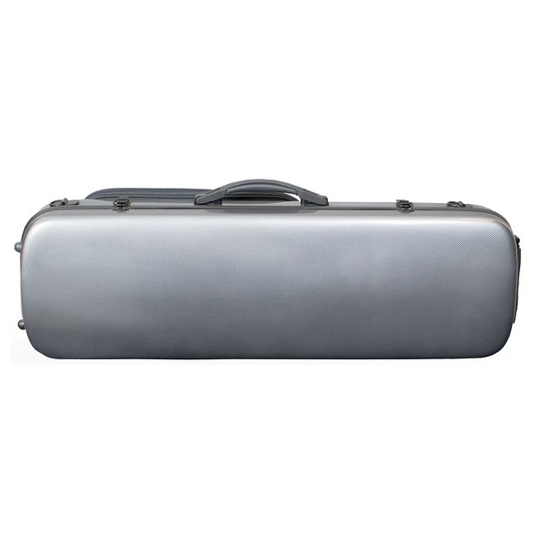 Hidersine Polycarbonate Violin Oblong Case, Carbon Fibre Effect