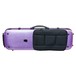 Hidersine Polycarbonate Violin Oblong Case, Brushed Purple, Cushion