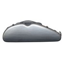 Hidersine Polycarbonate Violin Halfmoon Case, Brushed Silver