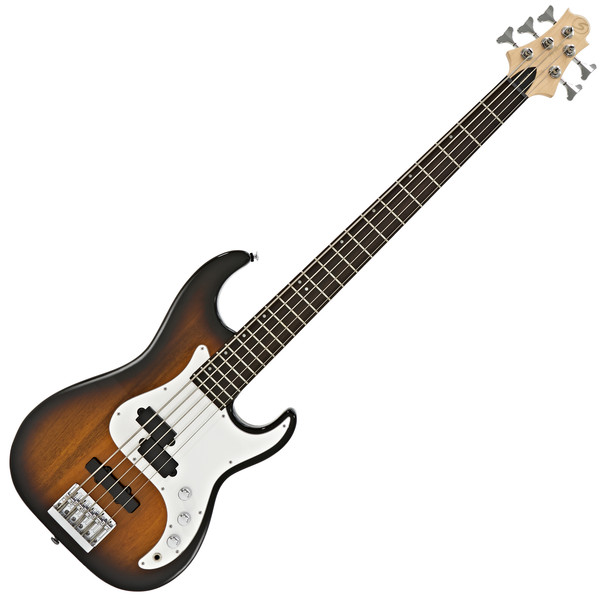 Greg Bennett Corsair CR-15 5-String Bass Guitar, Tobacco Sunburst