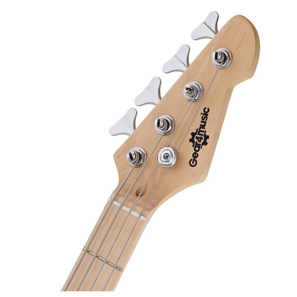 LA Select Bass Guitar Natural, 15W Bass Amp Pack