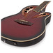 Deluxe Roundback Electro Acoustic Guitar by Gear4music, Red Burst