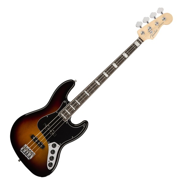 Fender American Elite Jazz Bass, Ebony, 3-Tone Sunburst