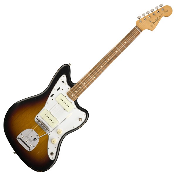 Fender Road Worn 60s Jazzmaster Electric Guitar, Pau Ferro, 3-Color Sunburst