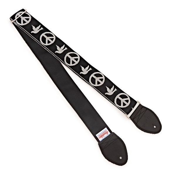 Souldier Guitar Strap Peace and Dove, Black/White