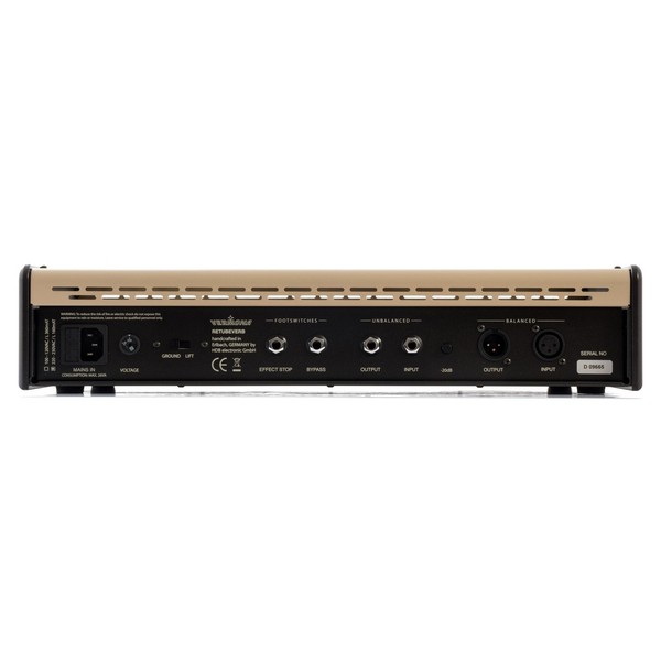 Vermona ReTubeVerb Tube Reverb Processor - Rear