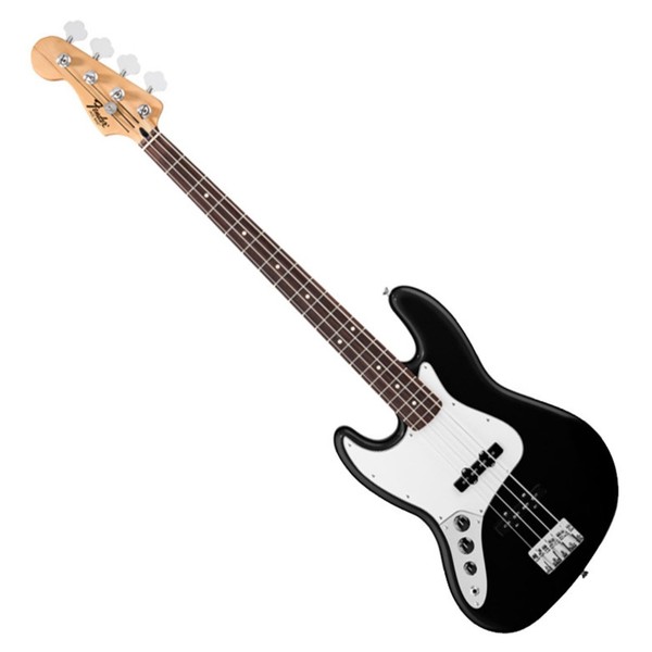 Fender Standard Jazz Bass Left Handed Bass Guitar, Pau Ferro, Black