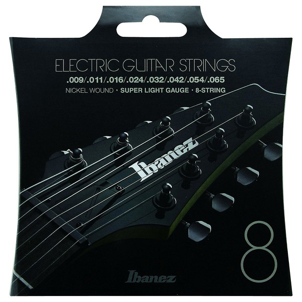 Ibanez IEGS8 8 Electric Guitar Strings, Super Light