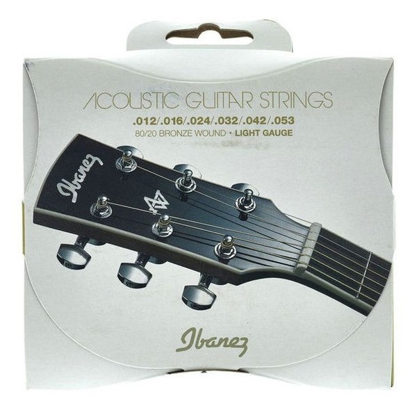 Ibanez IACS6C 6 Acoustic Guitar Strings, Light