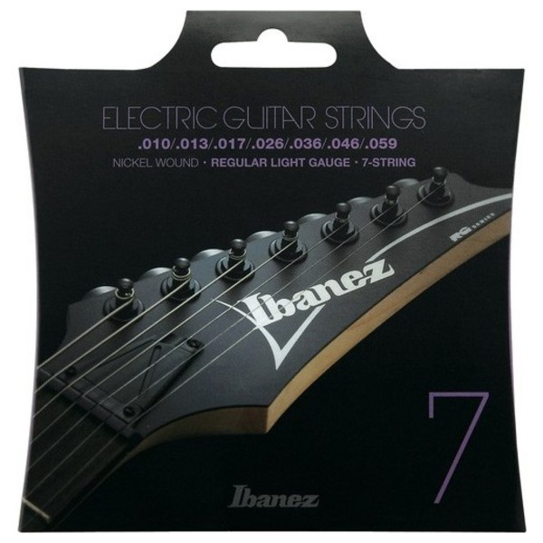 Ibanez IEGS71 7 Electric Guitar Strings, Regular Light
