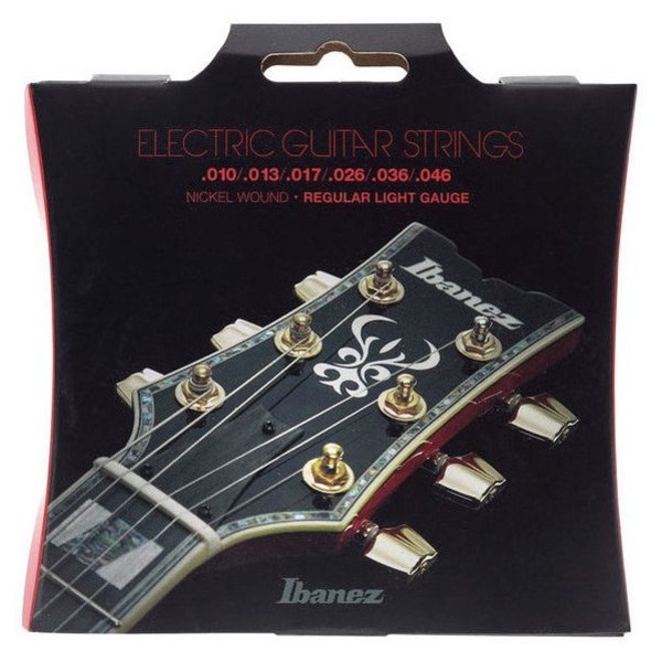 Ibanez IEGS61 6 Electric Guitar Strings, Regular Light