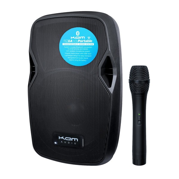 Kam RZ8A V3 Portable PA System with Microphone