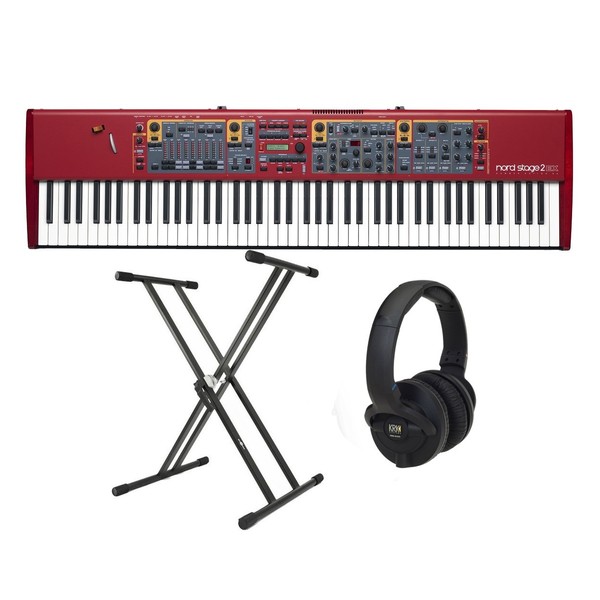 Nord Stage 2 EX 88 Stage Piano with Stand and KRK Headphones - Bundle