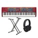 Nord Stage 2 EX Compact 73 Note Keyboard with Stand and Headphones - Bundle