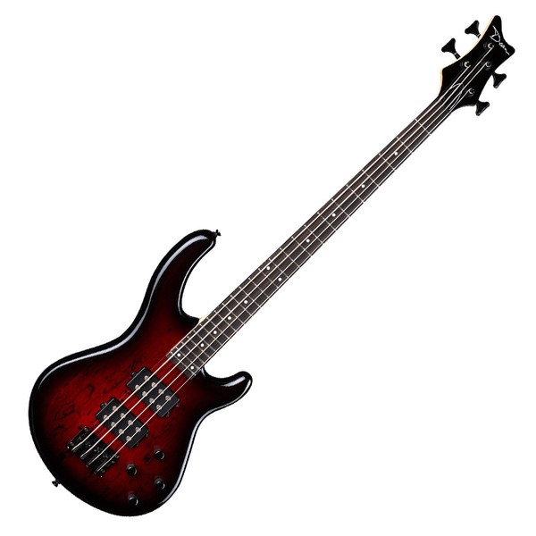 Dean Edge 2 Spalt Maple Bass Guitar, Trans Red 1