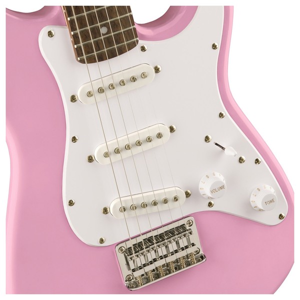 Squier Mini Stratocaster 3/4 Size Electric Guitar, Pink
