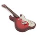 Silvertone 1449 Electric Guitar, Red Sparkle Metallic