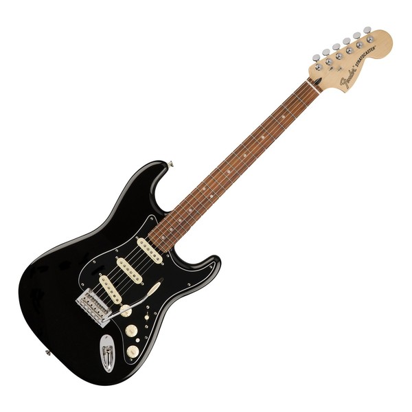 Fender Deluxe Stratocaster Electric Guitar, Pau Ferro, Black