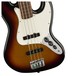 Fender Standard Jazz Bass FretLess Bass Guitar, PW, Brown Sunburst Controls