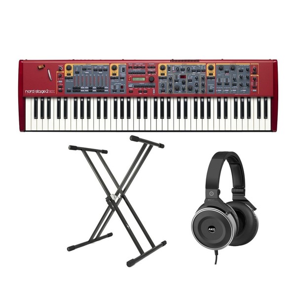 Nord Stage 2 EX Compact 73 Note Keyboard with Stand and Headphones - Bundle