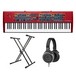 Nord Stage 2 EX HP76 Stage Piano with Stand and AKG Headphones - Bundle