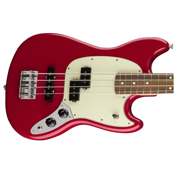 Fender Mustang Bass PF, Torino Red at Gear4music