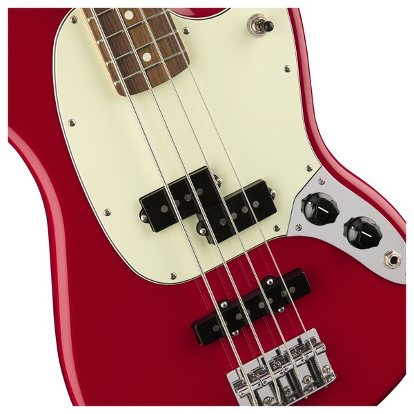 Fender Mustang Bass PF, Torino Red at Gear4music