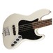 Fender Deluxe Active Jazz Bass Guitar, Pau Ferro, Olympic White Body