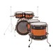 Natal Originals Maple 5pc Shell Pack, Black Sparkle w/ Orange Inlay