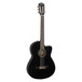 Fender CN-140SCE Acoustic Guitar, Black With Case Front