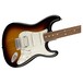 Fender Standard Stratocaster HSS Electric Guitar, PW, Brown Sunburst close up body