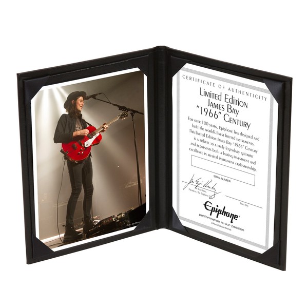 Epiphone Ltd Ed James Bay Century Outfit at Gear4music