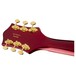 Gretsch Limited Edition Electromatic Hollow Body, Candy Apple Red headstock rear view