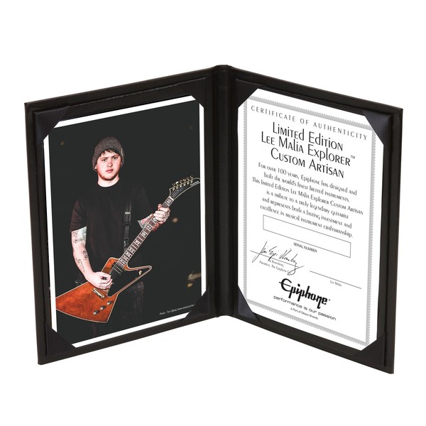 DISC Epiphone Ltd Lee Malia Explorer Artesano Personalizado