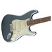 Fender Deluxe Roadhouse Stratocaster, Pau Ferro, Mystic Ice Blue body close up