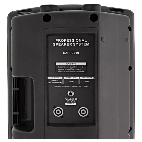 SubZero SZFP0210 10" Passive PA Speaker