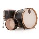 A&F Drum Co. 3pc Black Club Maple Shell Pack