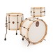 A&F Drum Co. 3pc Field Maple Shell Pack, Antique White