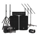 SubZero SZPA-410 175W 10" PA System with Microphones and Stands
