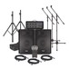 SubZero szpa-815 300W PA System with Microphones and Stands