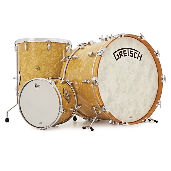 Gretsch USA Broadkaster 22" 3pc Shell Pack, Antique Pearl
