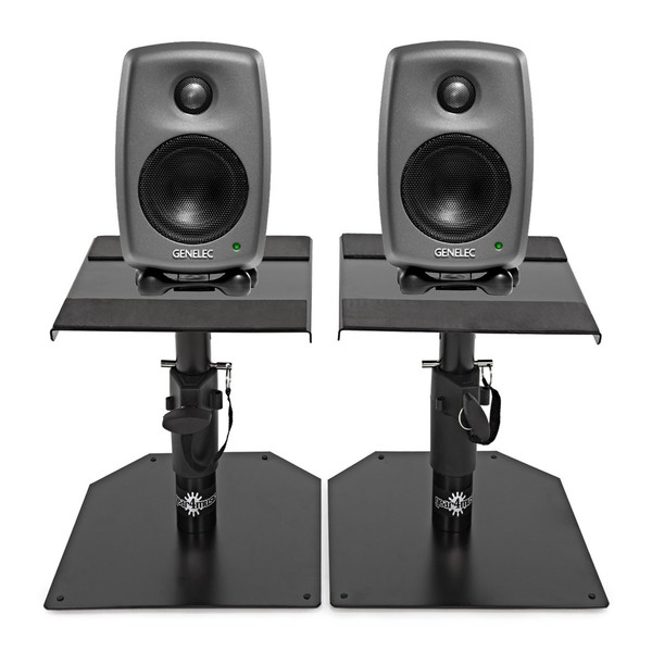 Genelec 8010A Studio Monitors With Stands