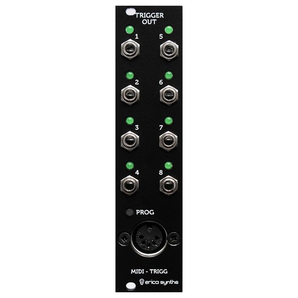 Erica Synths MIDI to Trigger Module - Front