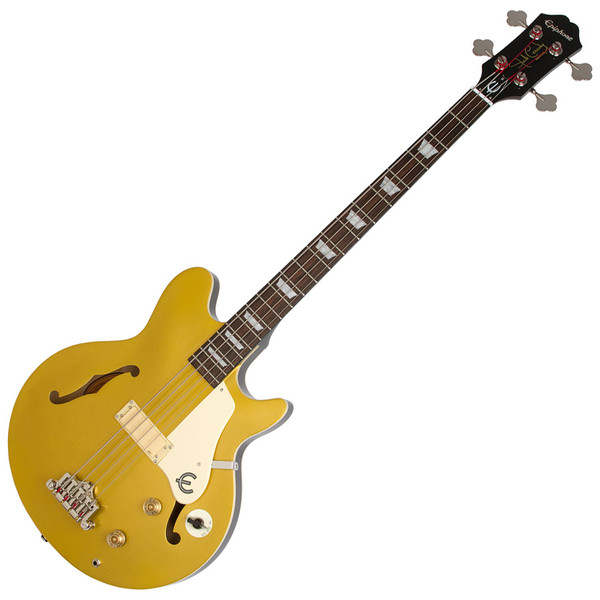 Epiphone Jack Casady Signature Bass Guitar, Metallic Gold