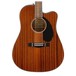 Fender CD-60SCE Mahogany Dreadnought Electro Acoustic Guitar, Natural Close