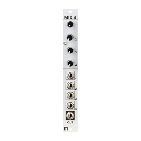 Malekko 3hp 4 Channel Mixer Module - Front