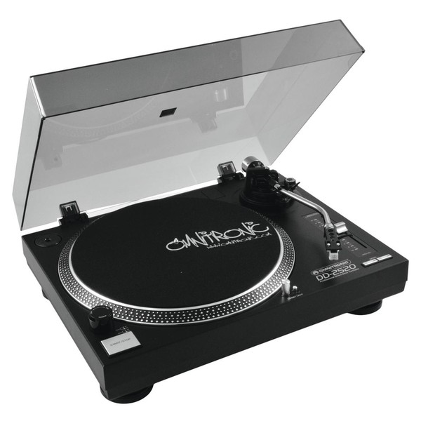 Omnitronic DD-2520 USB Turntable, Black