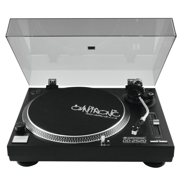 Omnitronic DD-2520 Turntable, Black