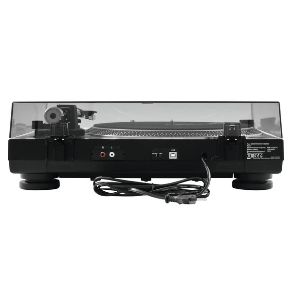 Omnitronic DD-2520 USB DJ Turntable, Black