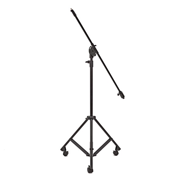 Deluxe Studio Telescopic Boom Microphone Stand by Gear4music